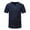 Navy, variant on Mens Soft V-Neck Button Pullover Side Split Short Sleeve Breathable Relaxed Tops