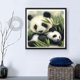 thumbnail image 3 of Cuadros Decorativos 5D diamante Panda amor pintura DIY punto de cruz costura artesanía decoración del hogar JShteea Nuevos Originales, 3 of 7