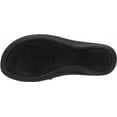 thumbnail image 6 of Women's Cliffs by White Mountain Cynthia Thong Sandal Black Smooth Polyurethane 6 M, 6 of 6