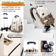 thumbnail image 5 of Mochila Escolar con Ruedas GRUOTEIS Negra Resistente al Agua con 6 Ruedas, 5 of 7