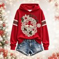 thumbnail image 5 of AWZXDE Girls Hooded Sweatshirt Sparkly Reindeer Bow Graphic Long Sleeve Hooded Top For Christmas Family Party And Holiday Daily Wear, 5 of 6