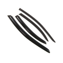 Tuningpros WD2-097 Outside Mount Window Visor Deflector Rain Guard Dark Smoke 4 Pcs Set For 2001-2006 Dodge Stratus