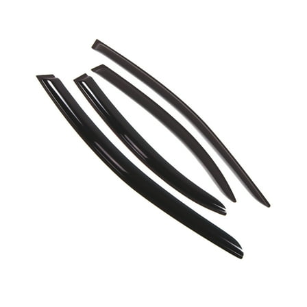 Tuningpros WD2-097 Outside Mount Window Visor Deflector Rain Guard Dark Smoke 4 Pcs Set For 2001-2006 Dodge Stratus