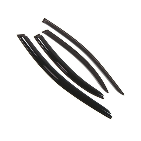 Tuningpros WD2-097 Outside Mount Window Visor Deflector Rain Guard Dark Smoke 4 Pcs Set For 2001-2006 Dodge Stratus