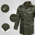 thumbnail image 2 of Men's Casual Jacket Lightweight Mid Length Outerwear with Lapel Design for Comfortable Stylish Wear, 2 of 2