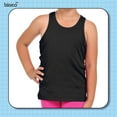 thumbnail image 2 of 2 Pack Girls and Toddlers' Tank Top size 5-6 Racerback, Dance, Gymnastics Clothes For Girls (Black/Navy), 2 of 8