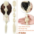 thumbnail image 4 of SEGO Claw Clip in Ponytail Hair Extension 18" Bubble Ponytail Hair Extensions One Piece Jaw Long Pony Tails Straight Synthetic Hairpiece for Women, 4 of 6