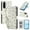 D, variant on Wallet Case for Samsung Galaxy A17 5G, Flower PU Leather Durable Phone Case Kickstand Flip Case with Card Slots Wrist Strap Pattern Magnetic Closure Protective Case for Galaxy A17 5G - A