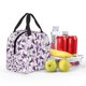 thumbnail image 5 of Easygdp Violets Flowers Bolsa Térmica Premium - Tela Oxford Impermeable, Gran Capacidad, Bolsillo Frontal, Unisex para Trabajo, Escuela, Actividades al Aire Libre y Picnics, 5 of 8