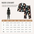 thumbnail image 5 of Uemuo Hibiscus Rose Pattern Womens Pajama Sets,PJ Set for Women,Pajamas for Women Logo,Long Sleeve Pajama Set for Women,Soft Long Sleeve Top With Pants-Small, 5 of 9