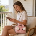 thumbnail image 6 of Adorable Plush Rabbit Shape Tote Shoulder Bag, Fluffy Faux Fur Crossbody Bag with Adjustable Strap, Fashion Handbag for Daily Essentials, Stylish and Soft Purse for Casual Outfit and Gifting, 6 of 6