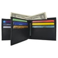 thumbnail image 5 of Mens Soft Lamb Leather Wallet Credit Card Slots & Middle ID Flap 1452, 5 of 14