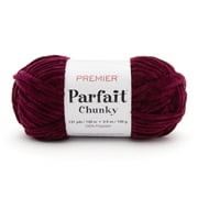 Premier Yarns Parfait® #6 Super Chunky Chenille Yarn, Black, 3.5oz 131yds