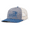 Ocean Blue/Heather Grey/Beige, variant on Mens Father Son Hunting Flag Embroidered Mesh Back Trucker Hat-Charcoal/Black