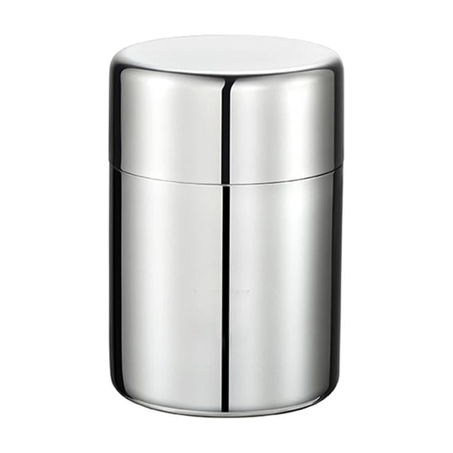 Lata de té con tapa hermética, recipientes de acero inoxidable para almacenar té, latas selladas Los 400ml los 7.5x11cm