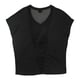 thumbnail image 2 of Camiseta gráfica de gimnasio Material Girl con Espalda de malla para mujer negro XS, 2 of 2