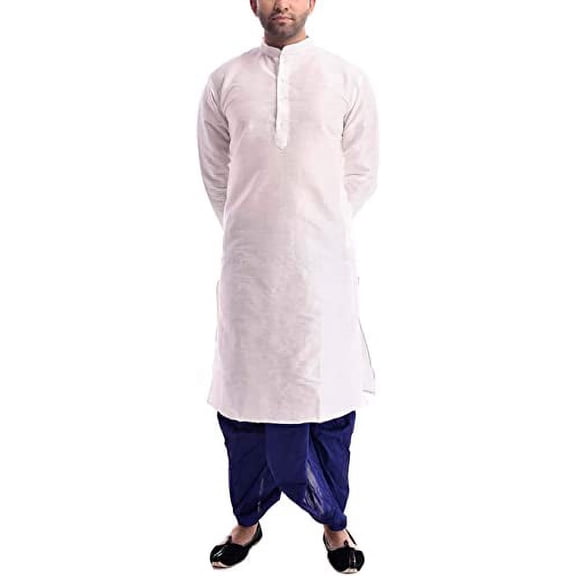 Royal Kurta Mens Silk Blend Dhoti Kurta Beige