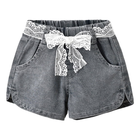 LWNYDPLSD Kids Shorts Girls Flare Jeans Straight Leg Jeans 3 Pack Girls Flowy Shorts with Spandex Liner Girl Shorts Size 10-12 Blue Ruffle Shorts, 18-24 Months