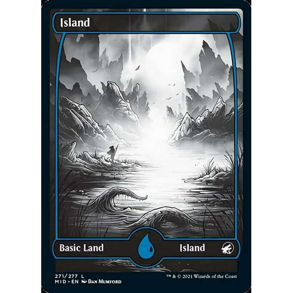 MtG Innistrad: Midnight Hunt Common Island (Foil) #271