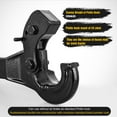 thumbnail image 3 of Nilight 10-TON Pintle Hitch for 2-Inch Receiver Hook Military Receiver 20000LBS,Fits 2-1/2 in Lunette Ring, Gloss Black Powder Coat, 3 of 9