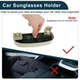 thumbnail image 4 of Estuche para Gafas de Sol de Coche Unique Bargains para Mercedes-Benz Clase E 2013-2016, Soporte para Gafas de Sol, Caja de Almacenamiento Plástica Beige, 1 Juego, 4 of 7