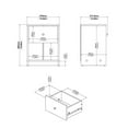 thumbnail image 5 of Home Square 2 Piece 1 Drawer Nightstand Set in Jackson Hickory, 5 of 11