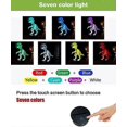thumbnail image 2 of Lámpara de dinosaurio 3D, luz nocturna LED, Plug and Play, 7 colores cambiantes, lámpara de luz nocturna hy, 2 of 5