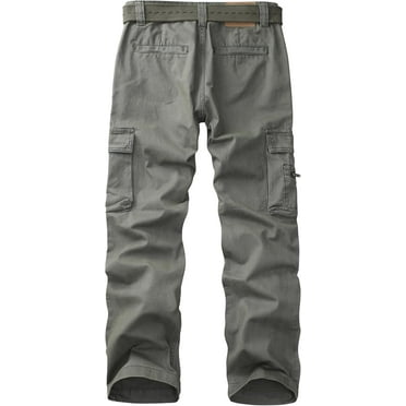 Practical 8-pocket men's work pants, casual loose breathable pants, multifunctional hiking casual pants