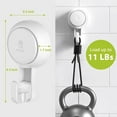 thumbnail image 2 of LUXEAR Suction Hooks Powerful Vacuum Suction Cup Hooks Heavy Duty Shower Hooks Waterproof Suction Hanger for Bathroom Kitchen Towel 2 Pack, 2 of 7