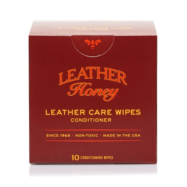 Toallitas acondicionadoras para cuero Leather Honey Restore 10, no tóxicas