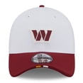 thumbnail image 2 of Men's New Era  White/Burgundy Washington Commanders 2025 NFL Training Camp 39THIRTY Flex Hat, 2 of 5