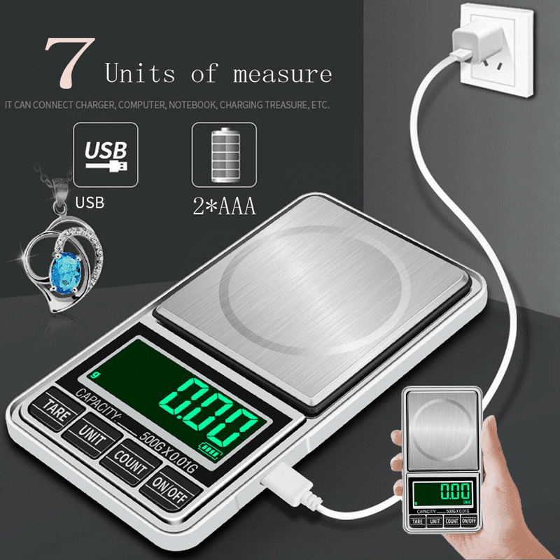 US Balance 0.1-1000 Gram Pocket Digital Scale Touch Screen For Jewelry Herb Gold 