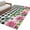 Black, variant on Spring Pink Roses Area Rugs 5'x7', Small Throw Rugs for Laundry Room Playroom, Pastoral Eucalyptus Leaves Rustic Burlap Indoor Outdoor Rug Non-Slip Low Pile Carpet Runner Reversible Floor Mats