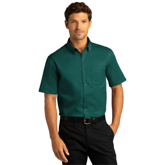 Port Authority Chemise à Manches Courtes SuperPro React Twill pour Hommes - W809