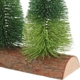 thumbnail image 4 of CIMAXIC christmas Mini Christmas Tree Wooden Base Mini Tabletop Christmas Tree Xmas Party Decoration,8.27"X6.5"X2.76", 4 of 4
