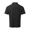 thumbnail image 3 of Gomelly Mens T Shirt Turn Down Collar Tops Casual T-shirt Men Plain Vacation Blouse Short Sleeve Summer Shirts Black L, 3 of 8