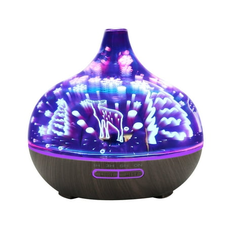 

Wiueurtly 3D Night Light U ltrasonic Aroma Diffuser Essential Oil Humidifier Aromatherapy