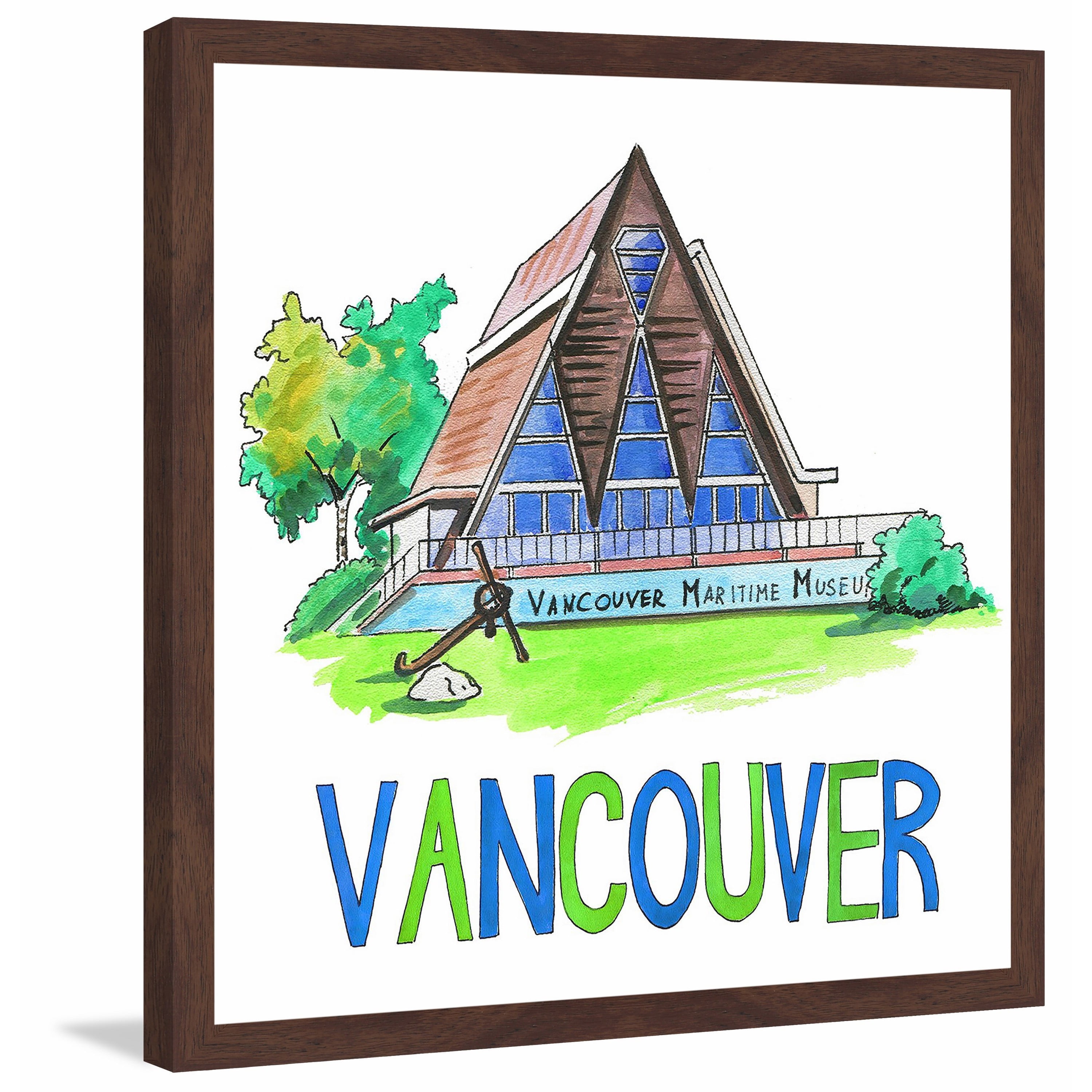 "Vancouver Maritime Museum" Framed Painting Print