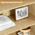 thumbnail image 6 of Ataucjin 5 Tier Bookshelf, Boho Bookcase with Rattan Doors, Wooden Bookcase and Bookshelf with Storage, Tall Book Stand, Large Bookshelf for Living Room, Bedroom, Home Office, Kitchen, 6 of 7