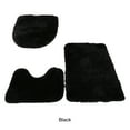 thumbnail image 2 of Juego de alfombrillas de baño Bearachild 3 piezas antideslizante negro, 2 of 6