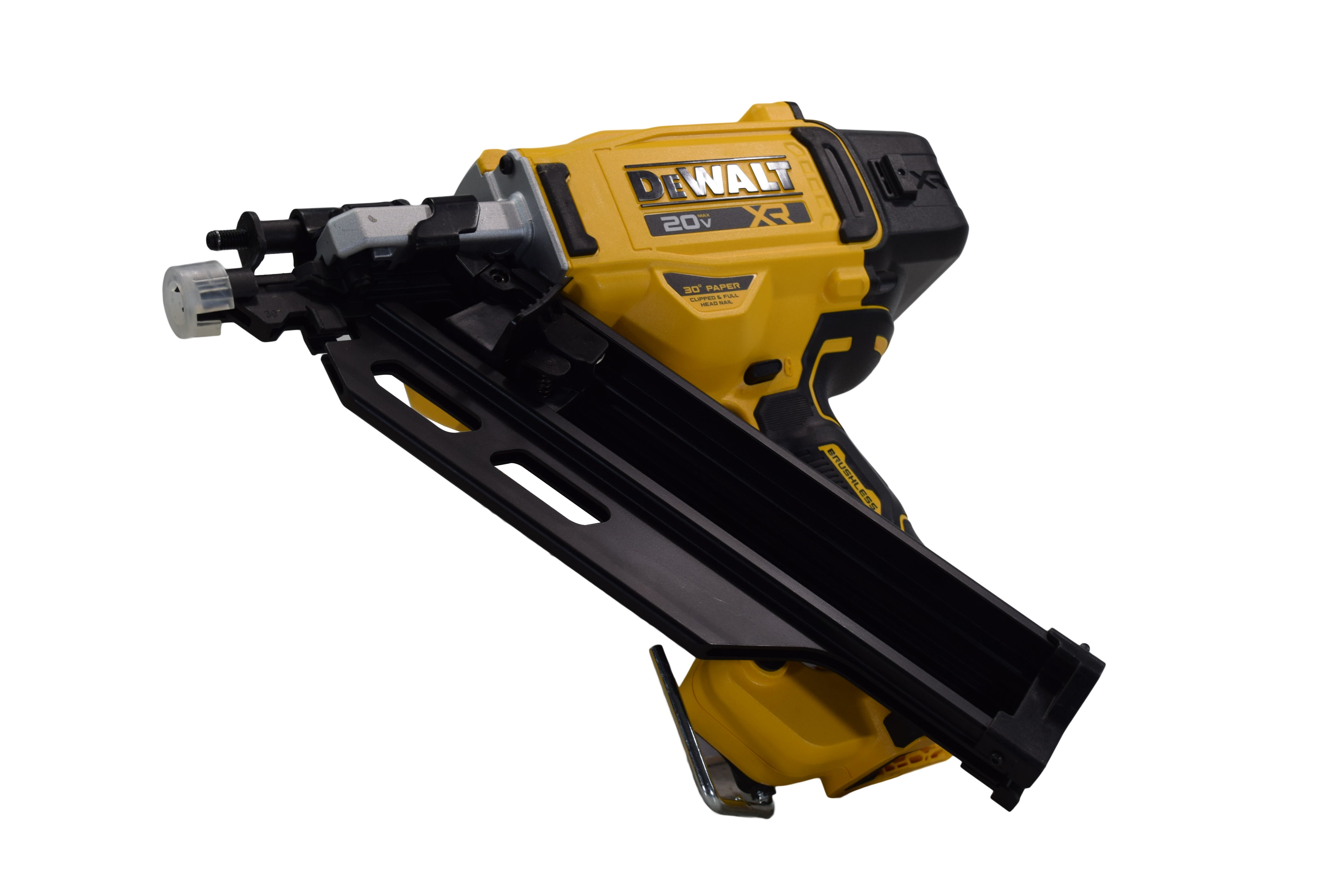 DEWALT DCN930B 20V MAX PNEUMATIC BRUSHLESS CORDLESS 30° PAPER TAPE FRAMING NAILER (TOOL ONLY)