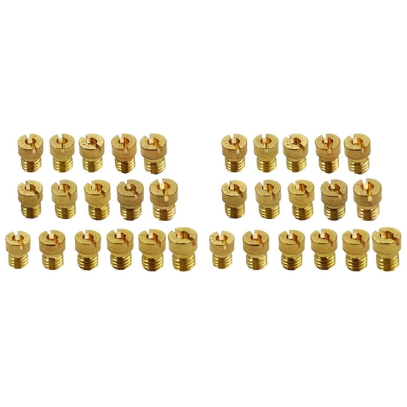 32Pcs Carburetor Main Jet Fit for PWK CVK 90 92 95 98 100 105 108 110 115 120 125 130 135 140 145 150,32 x Main (90,92,95,98,100,105,108,110,115,120,125,130,135,140,145,150),Golden