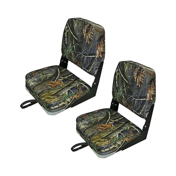 Seamander Blue Fishing Hunting Comfort Boat Seat, Folding, 2 Count, BS101