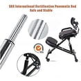 thumbnail image 4 of Kneeling Chair With Back Support For Home And Office Adjustable Height Stool With Roller Angled Seat And Thick Cushions, 4 of 5