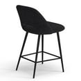 thumbnail image 4 of Pemberly Row Modern Counter Height Stools (Set of 2) in Black, 4 of 7