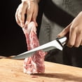 thumbnail image 4 of Cuchillo de corte, cuchillo especial para huesos para matar cerdos, cuchillo afilado, cuchillo para cortar carne, chef, cuchillo afilado, acero fino alemán, matar ganado vacuno y ovino, 4 of 4