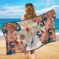 thumbnail image 6 of XYZCANDO Floral Dragonfly Car Seat Towel Cover Non-Slip for Picnic Running, Breathable Keep Seats Clean Seat Covers Simple to Install, 6 of 11
