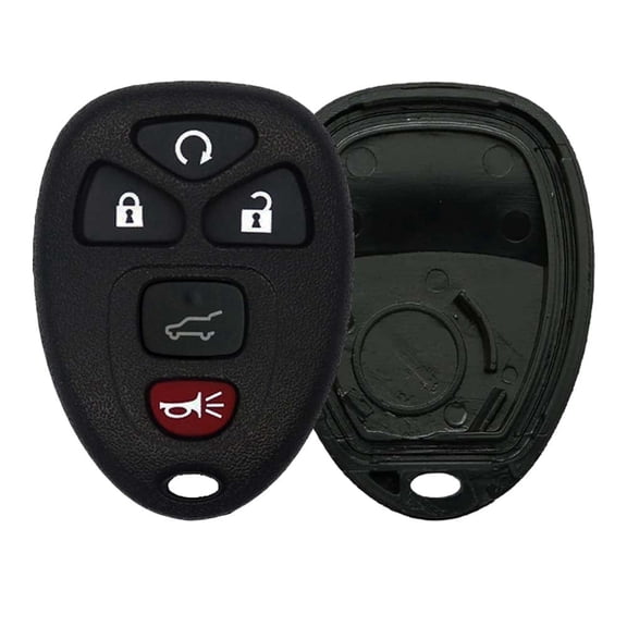 AKS KEYS New Replacement for GM Remote Key Fob Shell Case 5-Button Pad FCC ID OUC60270 and OUC60221 (1)