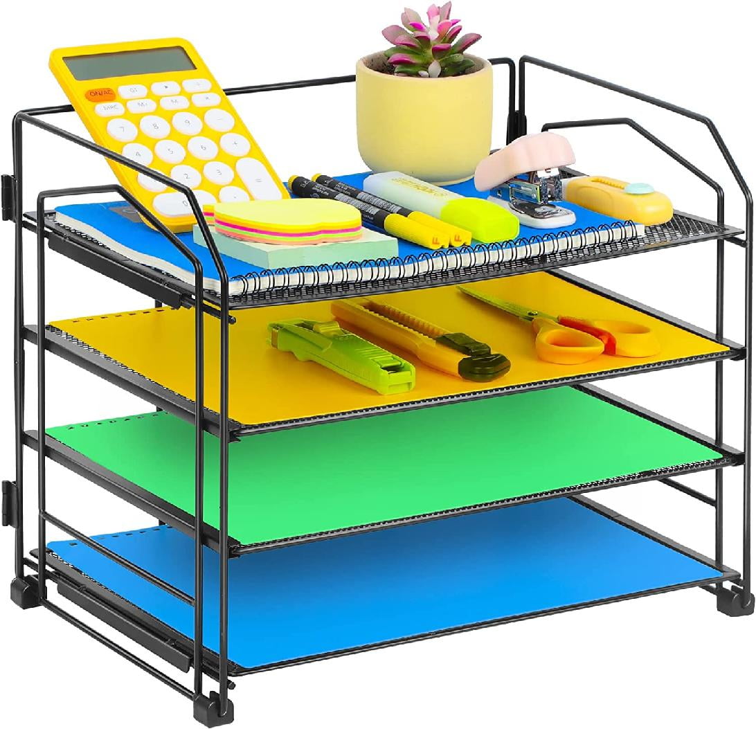 Paper Letter Organizer Tray for Desk, Office Desk Organizer, Desktop