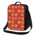 thumbnail image 1 of Disketp Flower Hearts Bolsa Térmica Estampada para Almuerzo, Lonchera para Hombres y Mujeres Adultos, 1 of 7